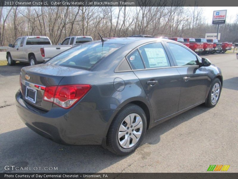 Cyber Gray Metallic / Jet Black/Medium Titanium 2013 Chevrolet Cruze LS
