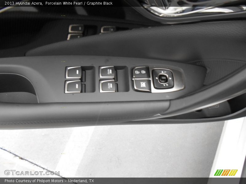 Porcelain White Pearl / Graphite Black 2013 Hyundai Azera