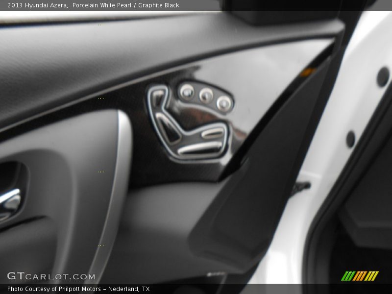 Porcelain White Pearl / Graphite Black 2013 Hyundai Azera