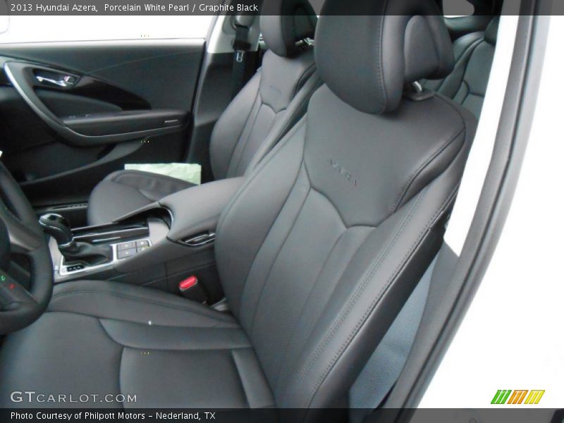 Porcelain White Pearl / Graphite Black 2013 Hyundai Azera