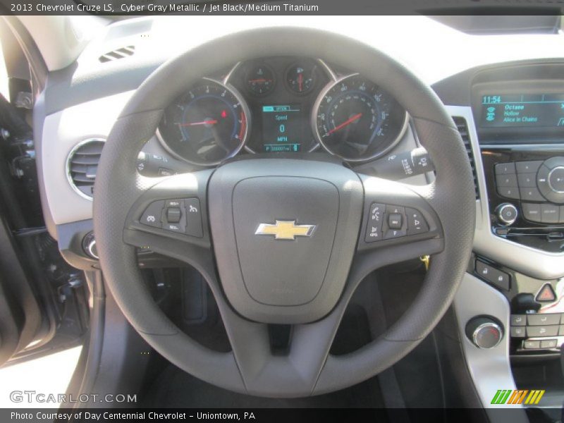 Cyber Gray Metallic / Jet Black/Medium Titanium 2013 Chevrolet Cruze LS