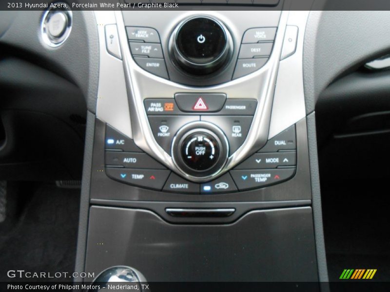 Porcelain White Pearl / Graphite Black 2013 Hyundai Azera