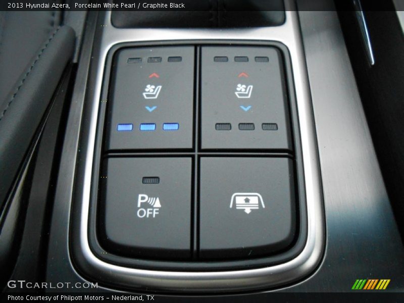 Porcelain White Pearl / Graphite Black 2013 Hyundai Azera
