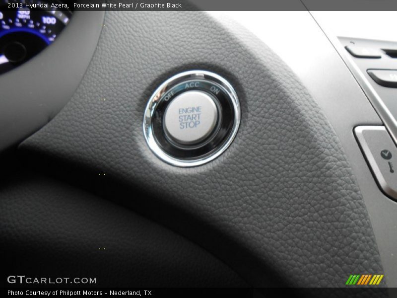 Porcelain White Pearl / Graphite Black 2013 Hyundai Azera