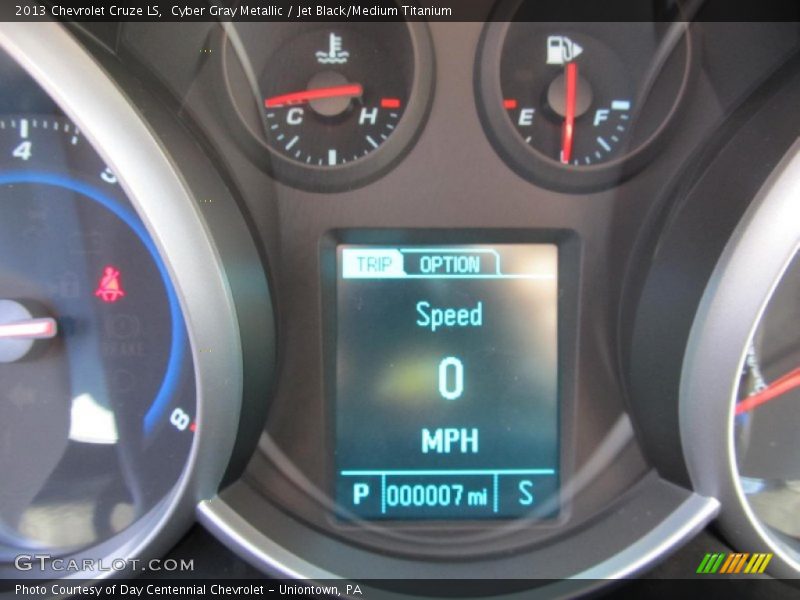 Cyber Gray Metallic / Jet Black/Medium Titanium 2013 Chevrolet Cruze LS