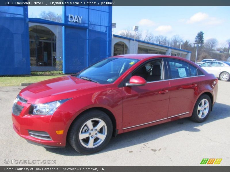 Crystal Red Metallic Tintcoat / Jet Black 2013 Chevrolet Cruze LT