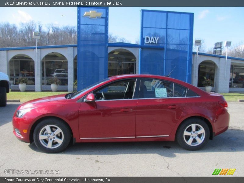 Crystal Red Metallic Tintcoat / Jet Black 2013 Chevrolet Cruze LT