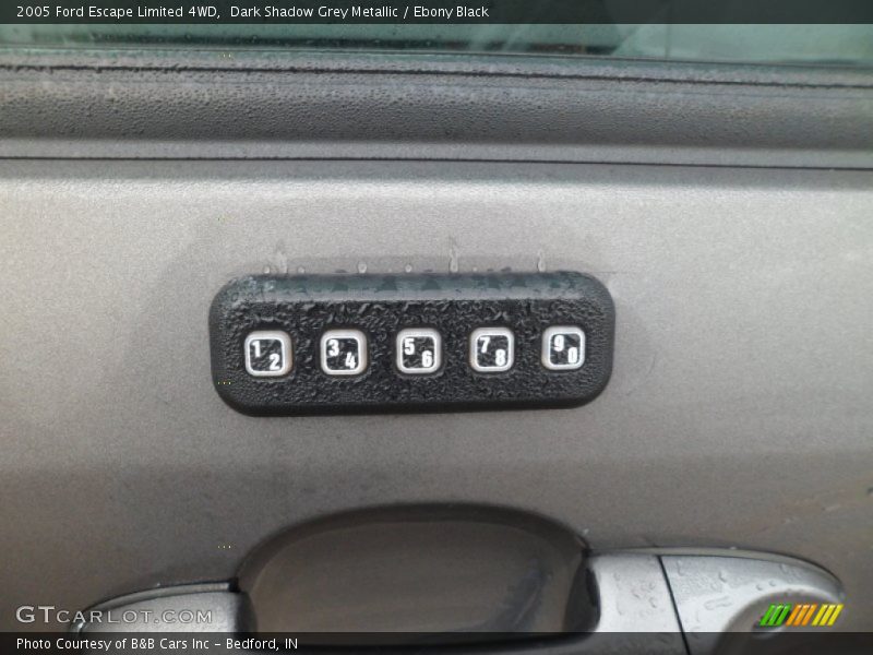 Dark Shadow Grey Metallic / Ebony Black 2005 Ford Escape Limited 4WD