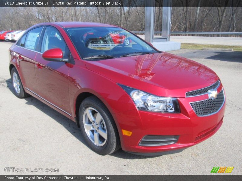 Crystal Red Metallic Tintcoat / Jet Black 2013 Chevrolet Cruze LT