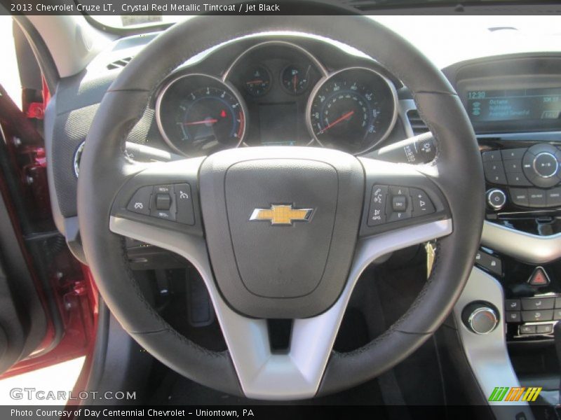 Crystal Red Metallic Tintcoat / Jet Black 2013 Chevrolet Cruze LT