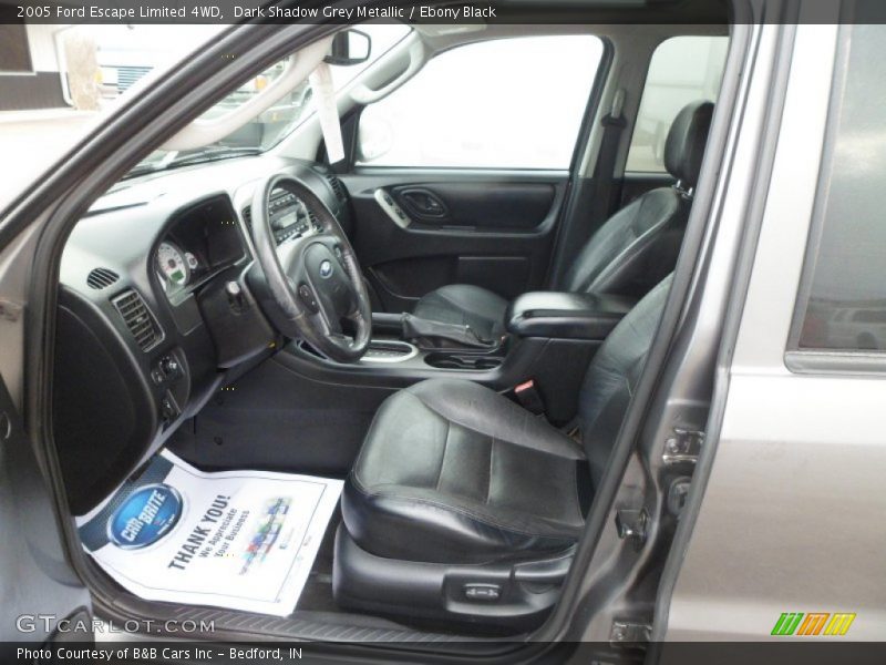 Dark Shadow Grey Metallic / Ebony Black 2005 Ford Escape Limited 4WD