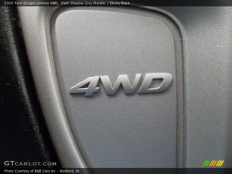 Dark Shadow Grey Metallic / Ebony Black 2005 Ford Escape Limited 4WD