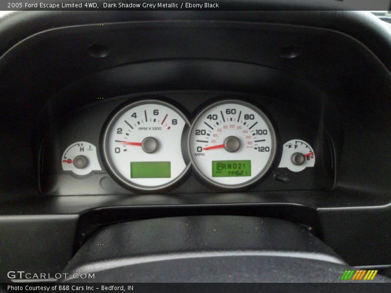 Dark Shadow Grey Metallic / Ebony Black 2005 Ford Escape Limited 4WD