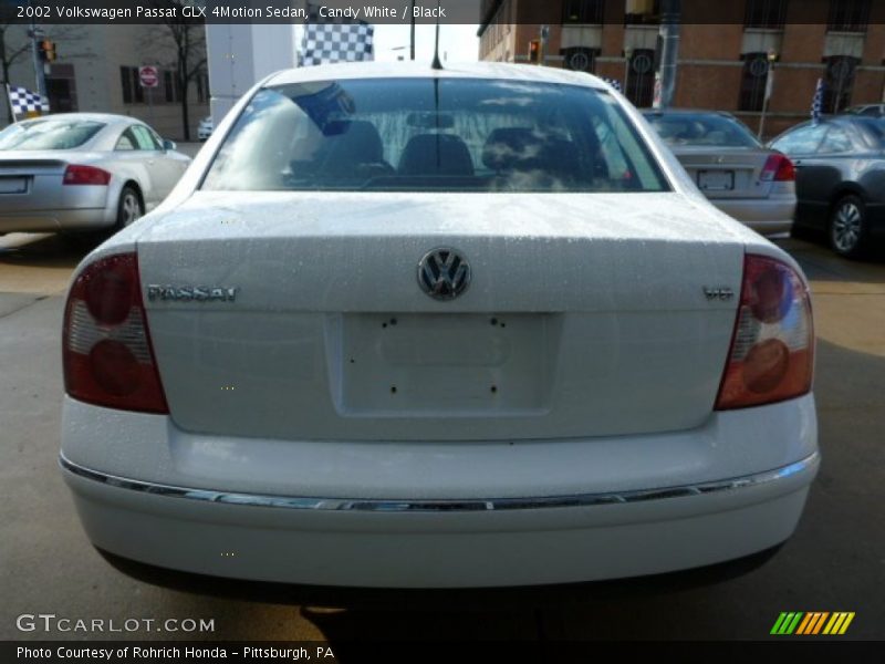 Candy White / Black 2002 Volkswagen Passat GLX 4Motion Sedan