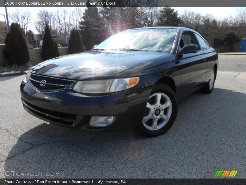 Black Sand Pearl / Charcoal 2000 Toyota Solara SE V6 Coupe