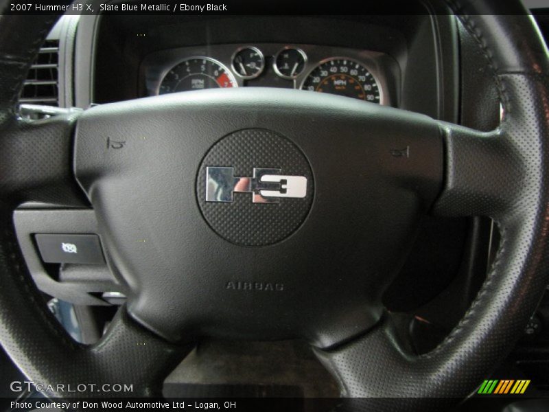 Slate Blue Metallic / Ebony Black 2007 Hummer H3 X