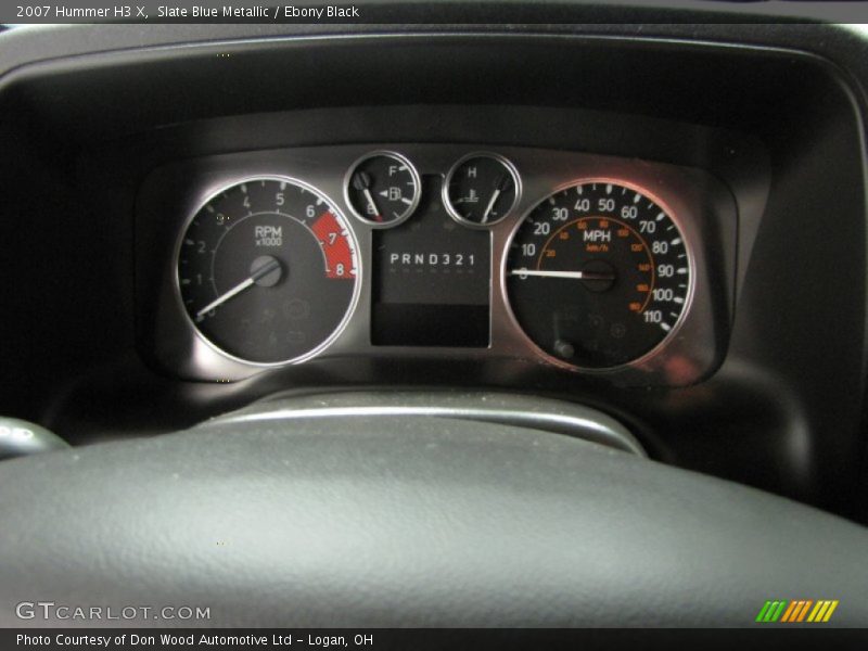 Slate Blue Metallic / Ebony Black 2007 Hummer H3 X