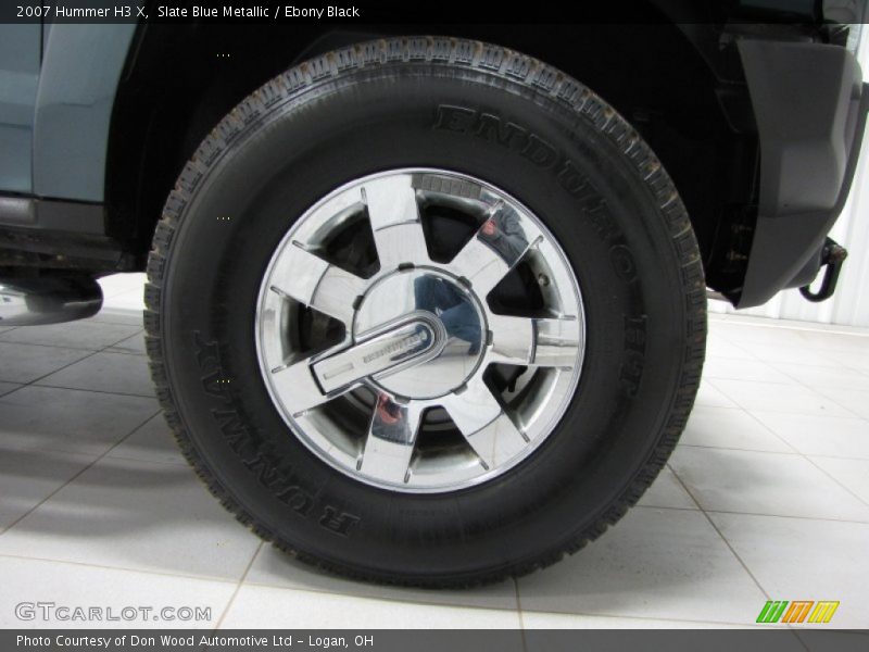 Slate Blue Metallic / Ebony Black 2007 Hummer H3 X