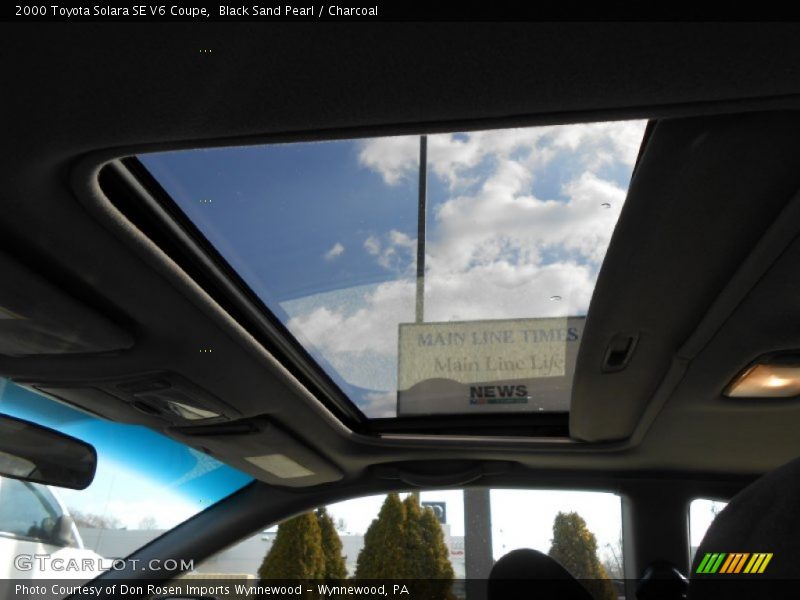 Black Sand Pearl / Charcoal 2000 Toyota Solara SE V6 Coupe