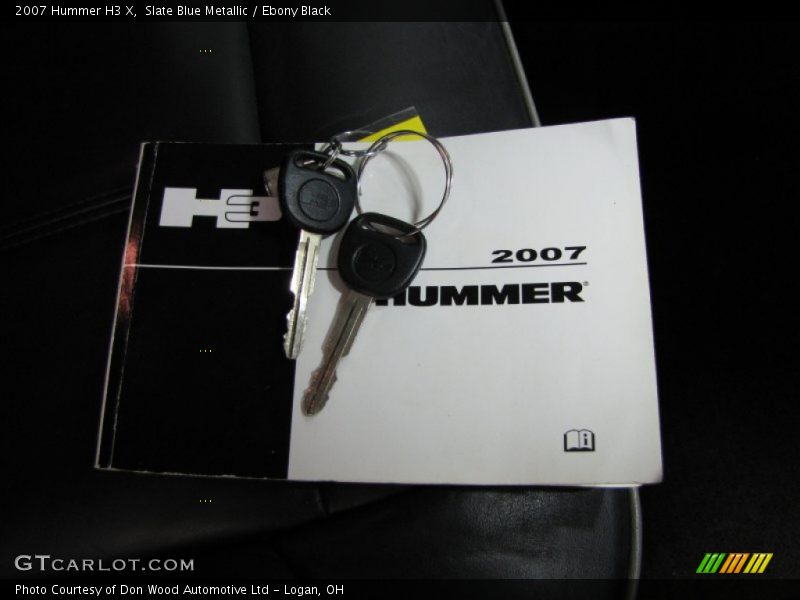 Slate Blue Metallic / Ebony Black 2007 Hummer H3 X