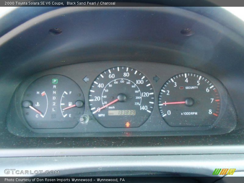  2000 Solara SE V6 Coupe SE V6 Coupe Gauges