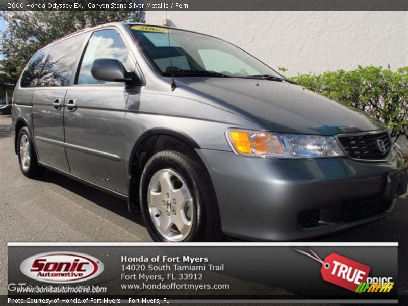 Canyon Stone Silver Metallic / Fern 2000 Honda Odyssey EX