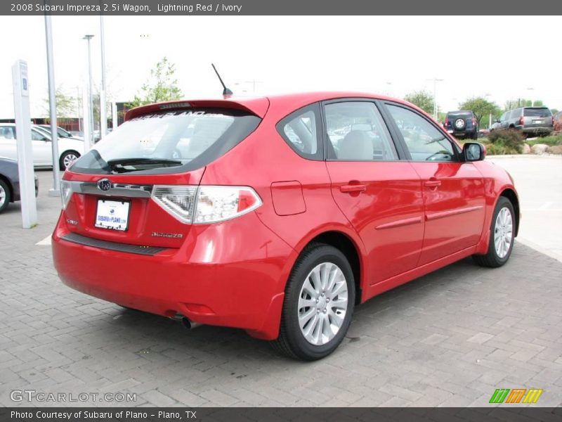 Lightning Red / Ivory 2008 Subaru Impreza 2.5i Wagon