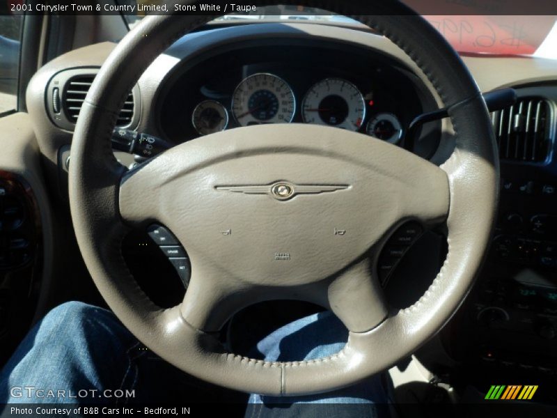 Stone White / Taupe 2001 Chrysler Town & Country Limited