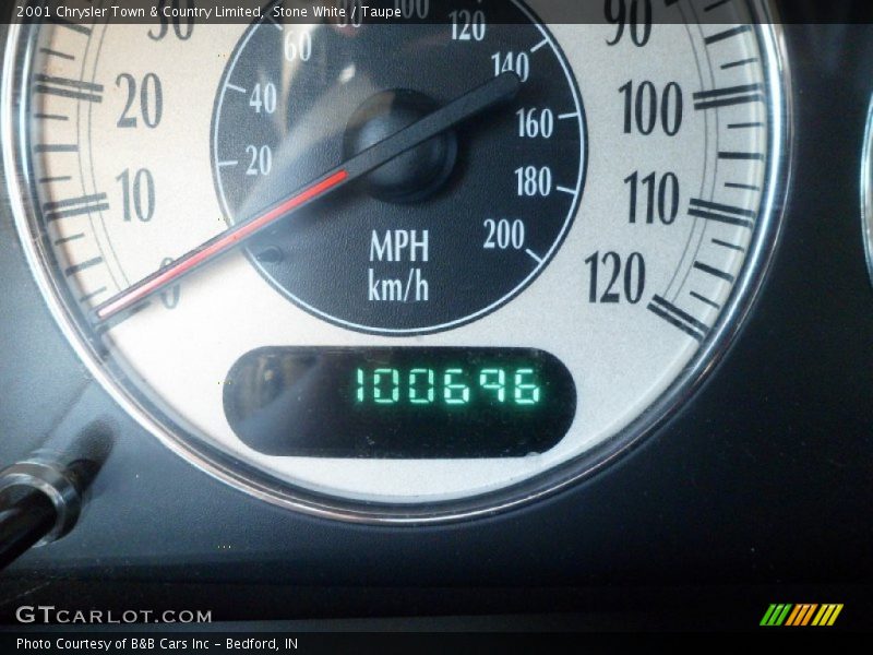 Stone White / Taupe 2001 Chrysler Town & Country Limited