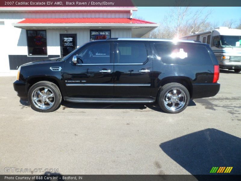 Black Raven / Ebony/Ebony 2007 Cadillac Escalade ESV AWD