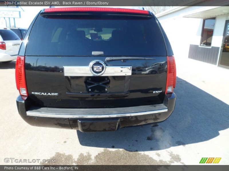 Black Raven / Ebony/Ebony 2007 Cadillac Escalade ESV AWD