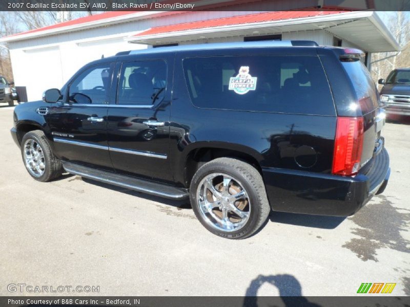 Black Raven / Ebony/Ebony 2007 Cadillac Escalade ESV AWD