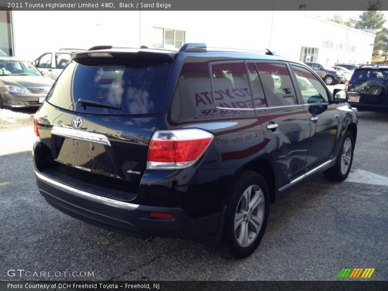Black / Sand Beige 2011 Toyota Highlander Limited 4WD