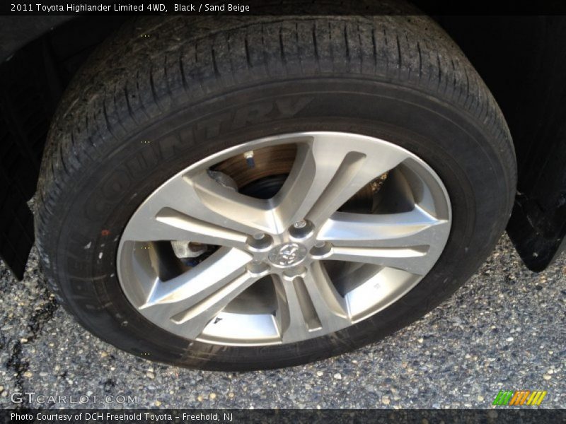 Black / Sand Beige 2011 Toyota Highlander Limited 4WD