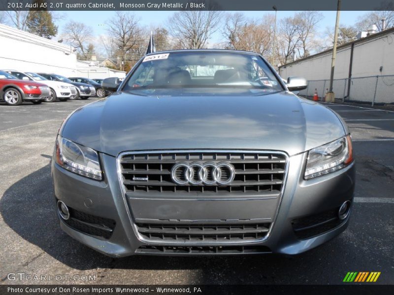 Monsoon Gray Metallic / Black 2012 Audi A5 2.0T quattro Cabriolet