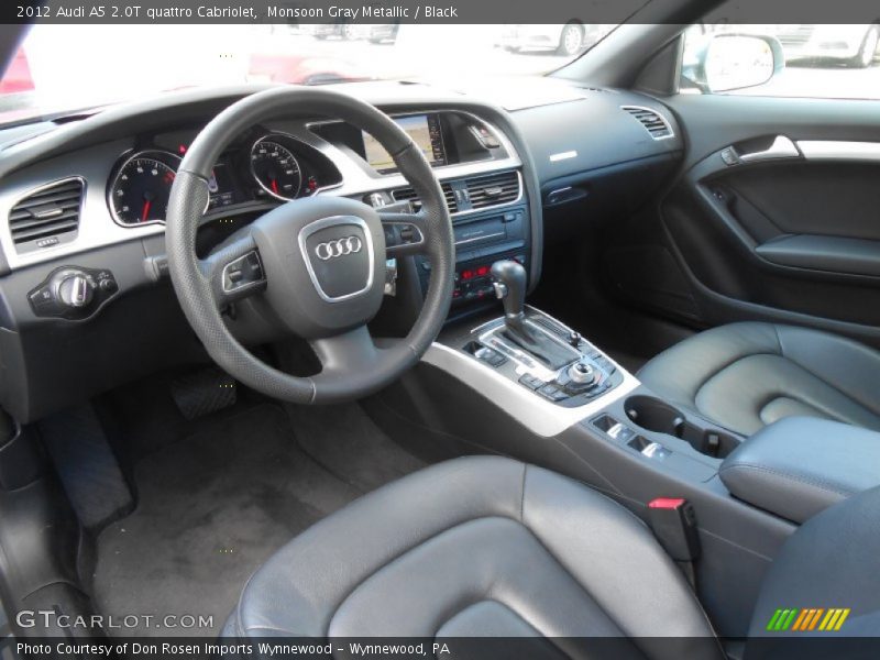 Monsoon Gray Metallic / Black 2012 Audi A5 2.0T quattro Cabriolet