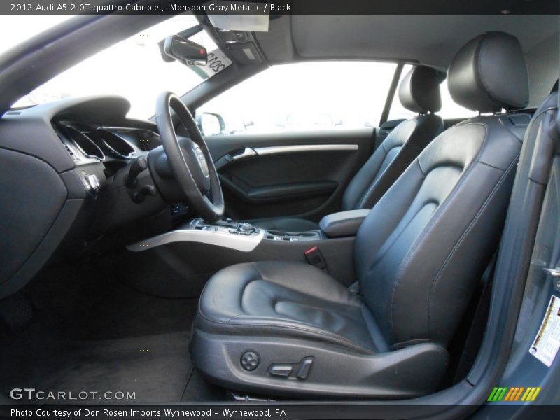 Monsoon Gray Metallic / Black 2012 Audi A5 2.0T quattro Cabriolet