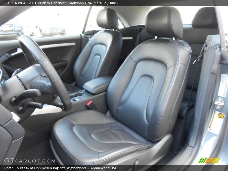 Monsoon Gray Metallic / Black 2012 Audi A5 2.0T quattro Cabriolet