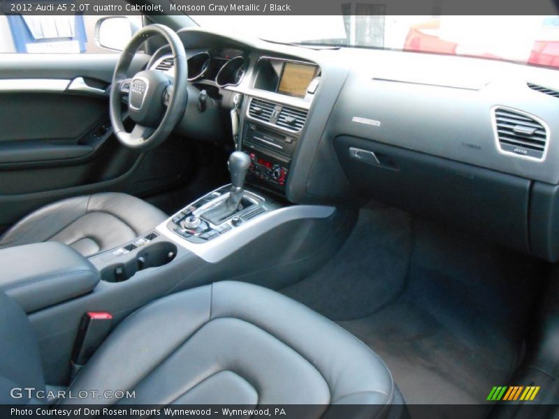 Monsoon Gray Metallic / Black 2012 Audi A5 2.0T quattro Cabriolet