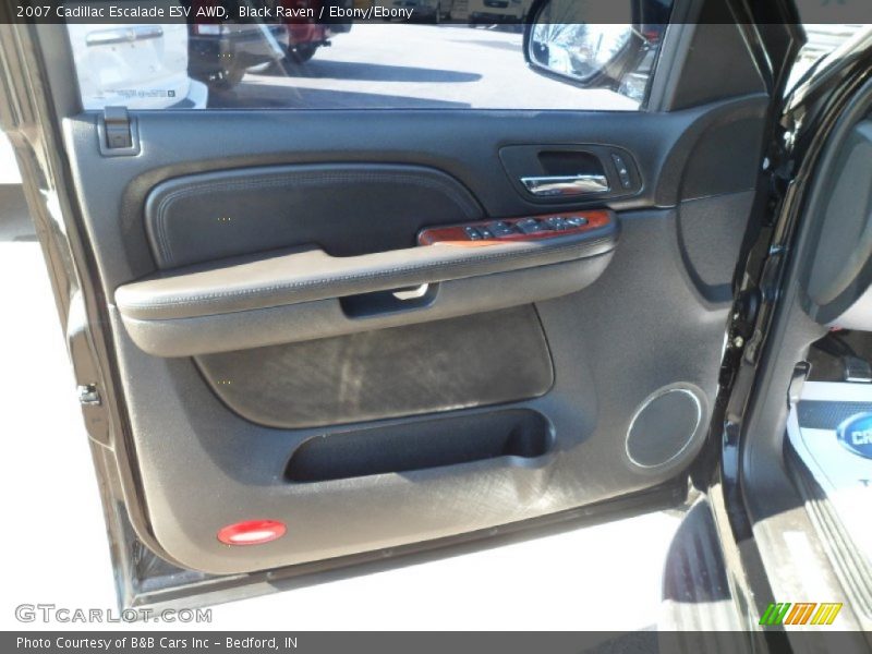 Black Raven / Ebony/Ebony 2007 Cadillac Escalade ESV AWD