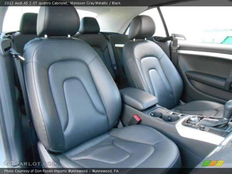 Monsoon Gray Metallic / Black 2012 Audi A5 2.0T quattro Cabriolet