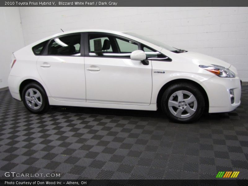 Blizzard White Pearl / Dark Gray 2010 Toyota Prius Hybrid V