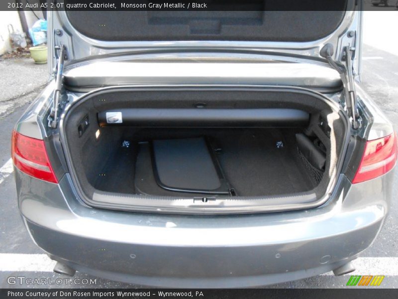 Monsoon Gray Metallic / Black 2012 Audi A5 2.0T quattro Cabriolet