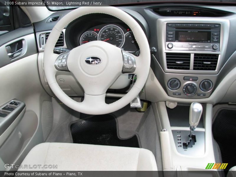 Lightning Red / Ivory 2008 Subaru Impreza 2.5i Wagon