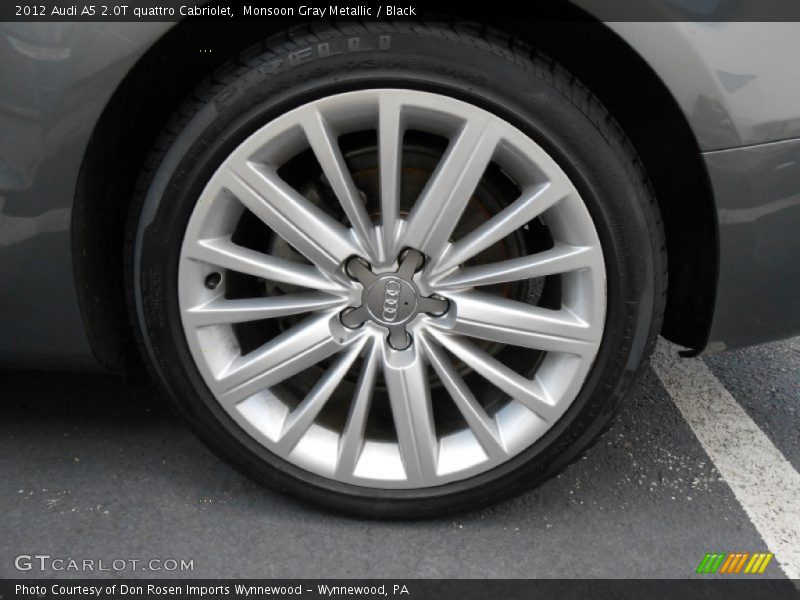 Monsoon Gray Metallic / Black 2012 Audi A5 2.0T quattro Cabriolet