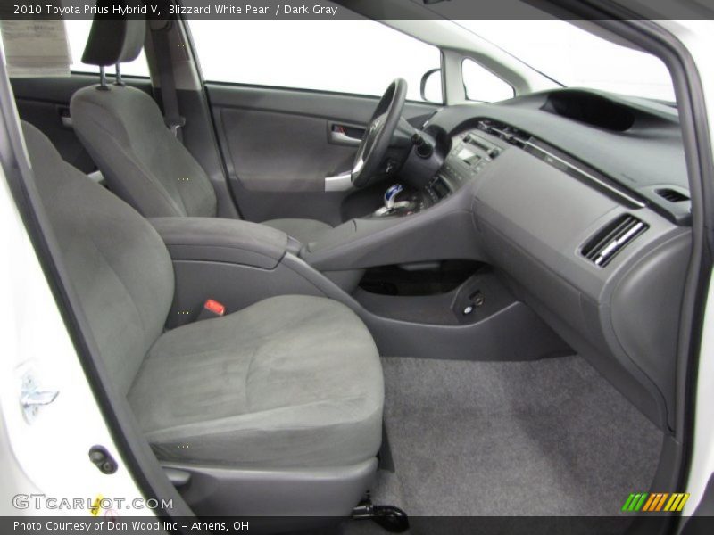 Blizzard White Pearl / Dark Gray 2010 Toyota Prius Hybrid V