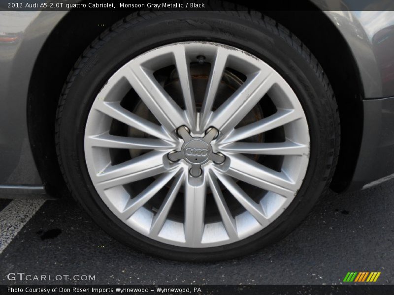 Monsoon Gray Metallic / Black 2012 Audi A5 2.0T quattro Cabriolet