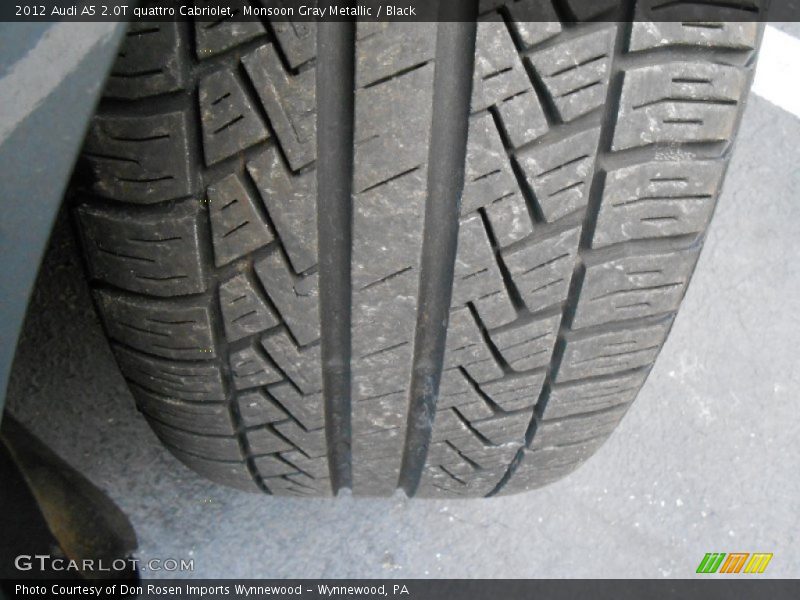 Monsoon Gray Metallic / Black 2012 Audi A5 2.0T quattro Cabriolet