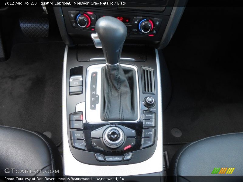 Monsoon Gray Metallic / Black 2012 Audi A5 2.0T quattro Cabriolet