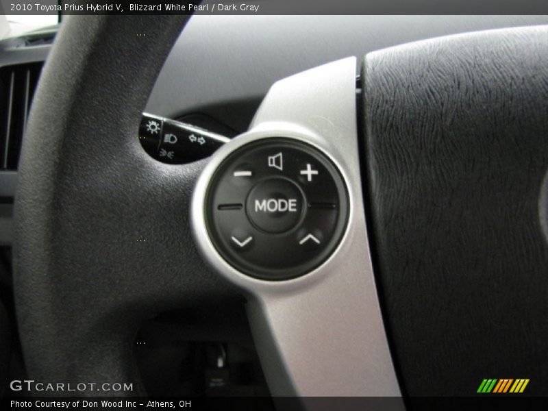 Blizzard White Pearl / Dark Gray 2010 Toyota Prius Hybrid V